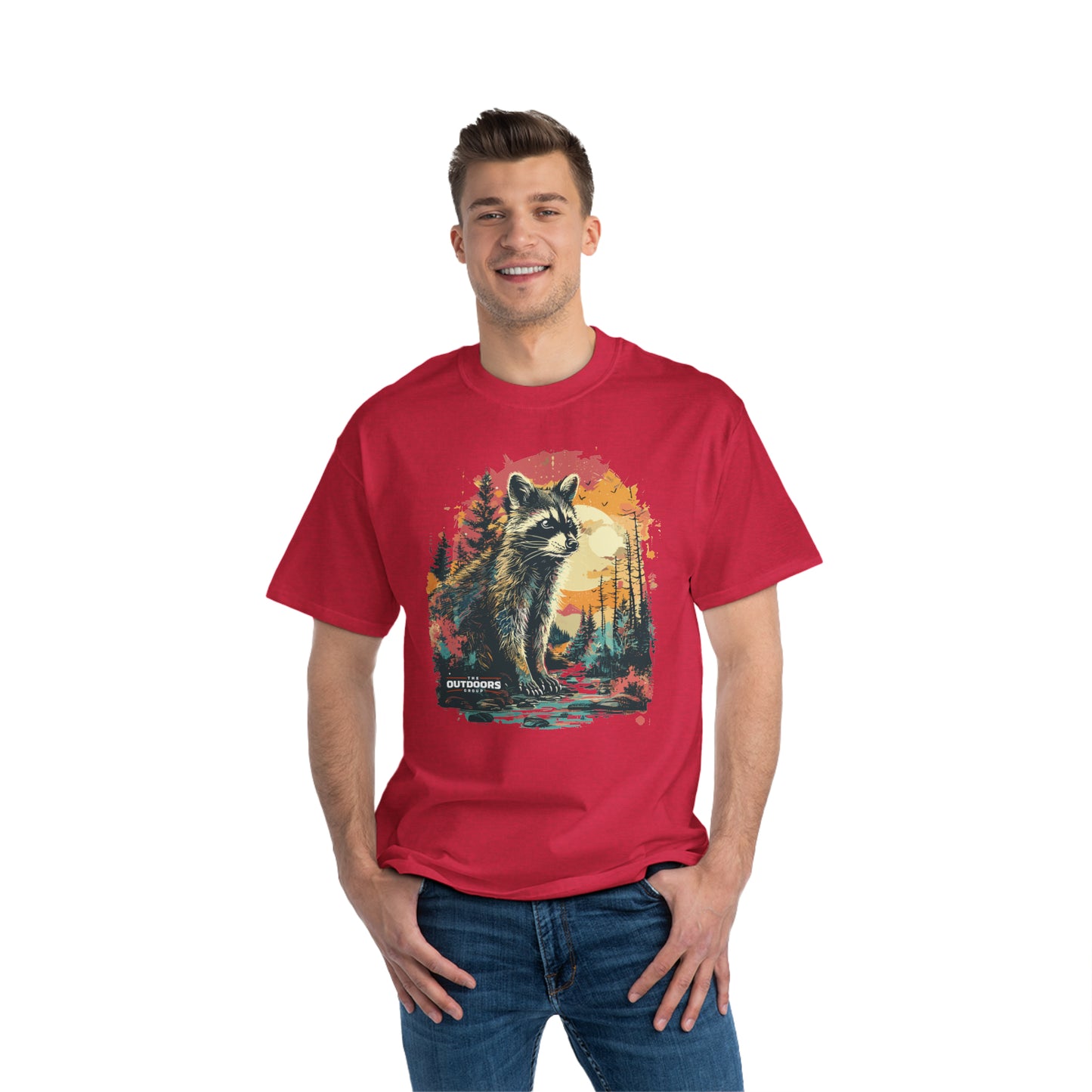 Raccoon Retro Short-Sleeve T-Shirt